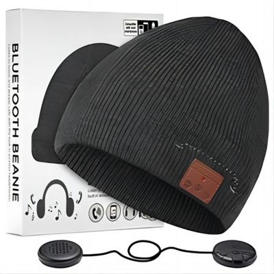 달린 겨울 추적을 위한 블루투스 비니 모자 카메라 B5 핸즈 프리 전화기 calls/Music/Warmth/Recording을 다기능하세요