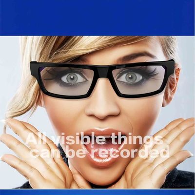 TR90 몰래 카메라 선글라스 1 손가락 터치는 40g 경량을 제어합니다