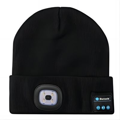 가벼운 USB 재충전이 가능한 핸즈프리 4 주도하는 전면램프 캡과 남녀 구별이 없는 주도하는 비니